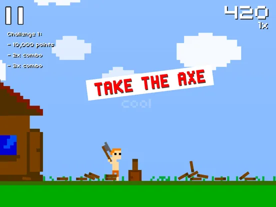 Tangkapan skrin Super Lumberjack iPad 