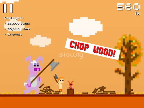 Tangkapan skrin Super Lumberjack iPad 