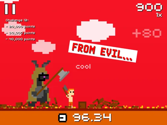 Tangkapan skrin Super Lumberjack iPad 