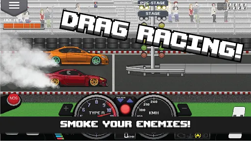 ภาพหน้าจอของ Pixel Car Racer