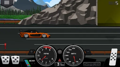 ภาพหน้าจอของ Pixel Car Racer