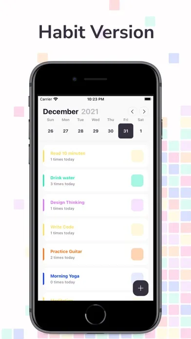 Habit Versions - Tracker Screenshots