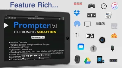 Tangkapan layar PrompterPal