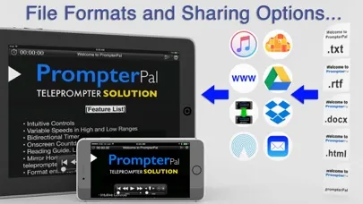 Tangkapan layar PrompterPal