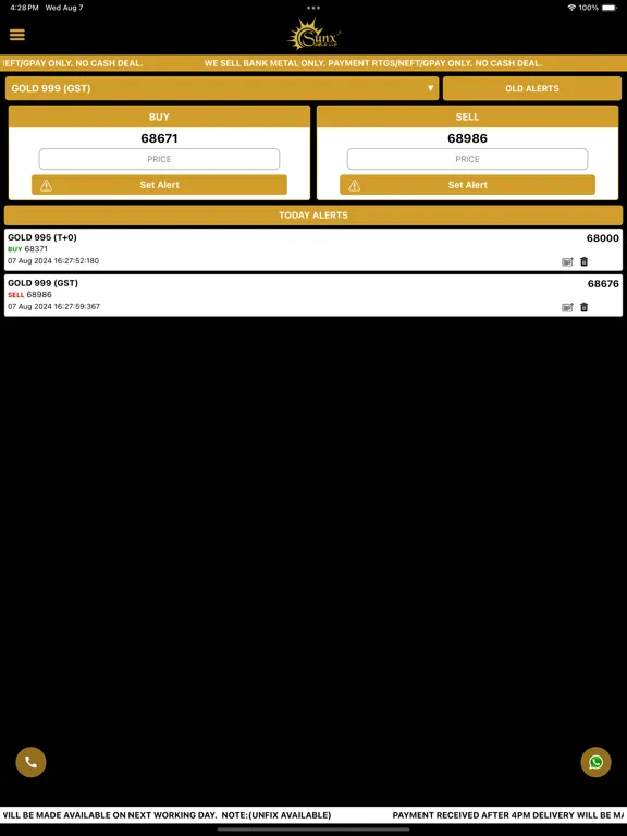 Screenshot di Sunx Gold iPad 