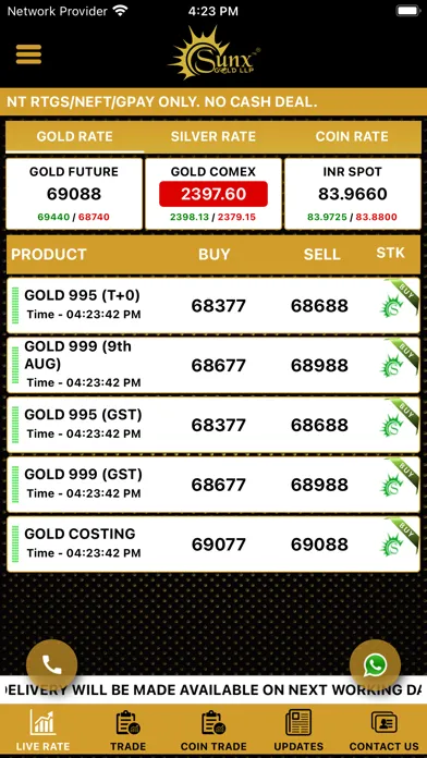 Screenshot di Sunx Gold