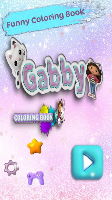 DollHouse Doodle Glitter Book应用截图