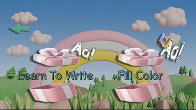Capturas de tela do Glitter Alphabet Lore
