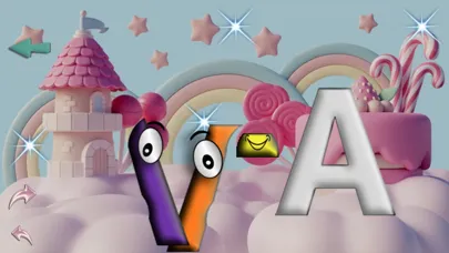 Capturas de tela do Glitter Alphabet Lore