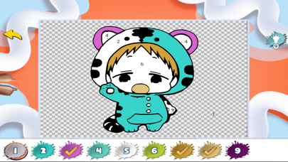 Tangkapan skrin Kotaro Coloring By Numbers