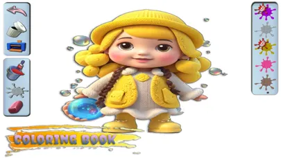 Capturas de tela do Dolls Glitter Color Book