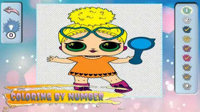 Capturas de tela do Dolls Glitter Color Book