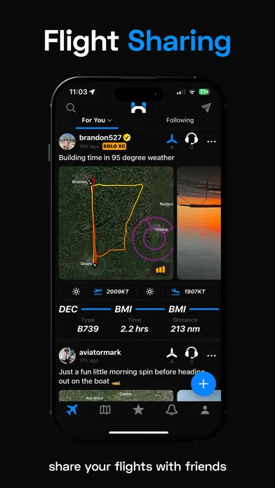 Hangar - Social Flight Tracker Screenshots