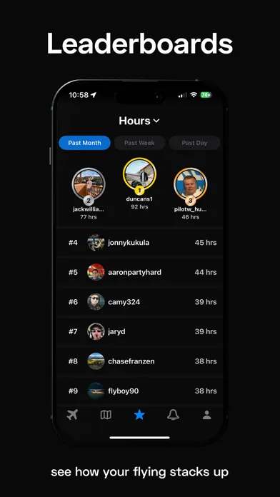 Hangar - Social Flight Tracker Screenshots