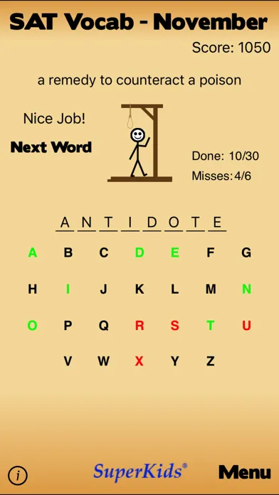 SAT Vocabulary Screenshots