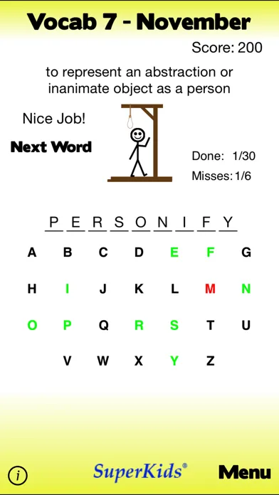 7th Grade Vocabulary 스크린샷