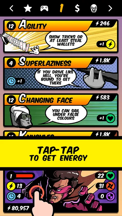 Superhero Clicker Screenshots
