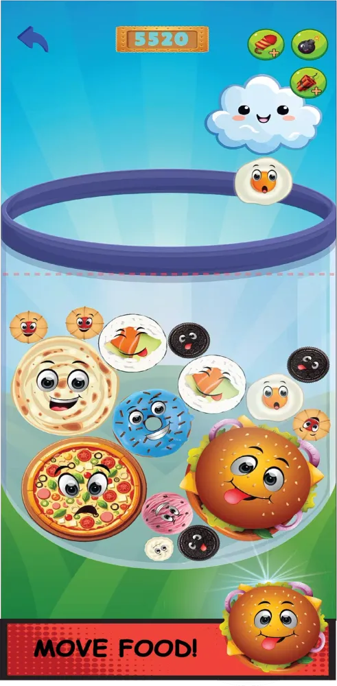 Food Merge - Drop Puzzle应用截图