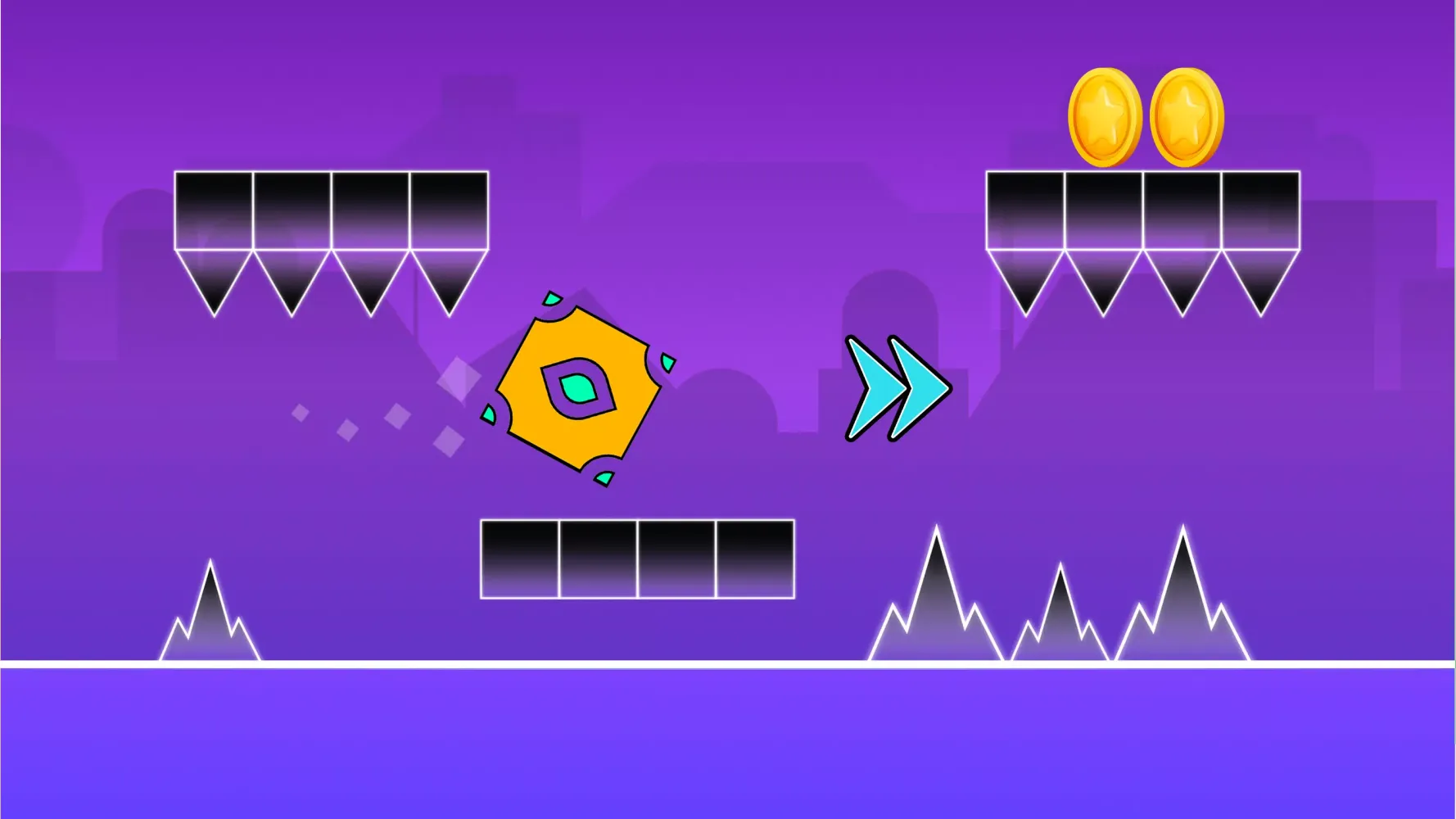 Tangkapan layar Pixel Ride – Jump to the Beat
