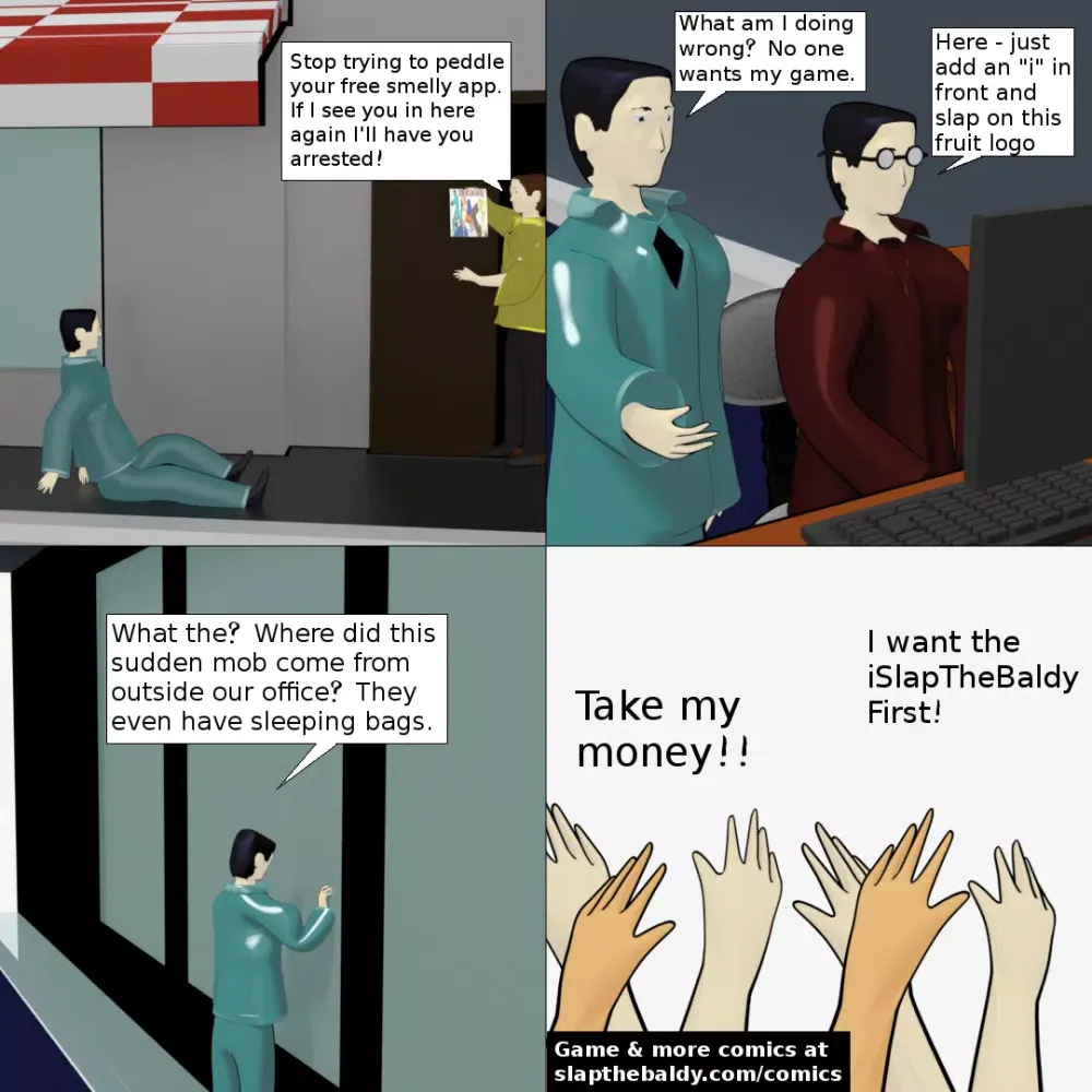 Slap the Baldy (and Run!)应用截图