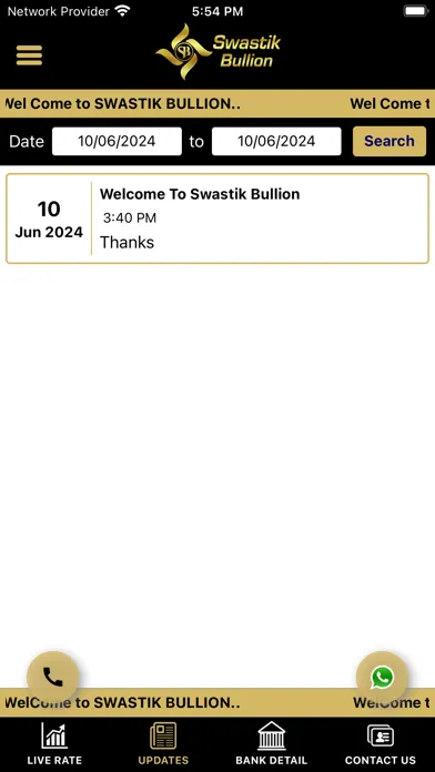 Tangkapan skrin Swastik Bullion