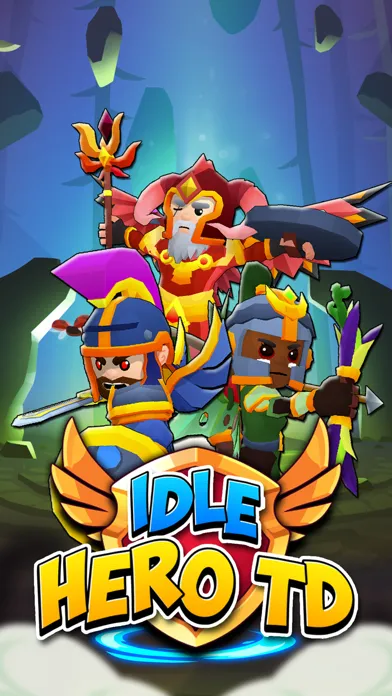 Capturas de tela do Idle Hero TD Tower Defense RPG