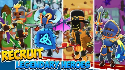 Capturas de tela do Idle Hero TD Tower Defense RPG