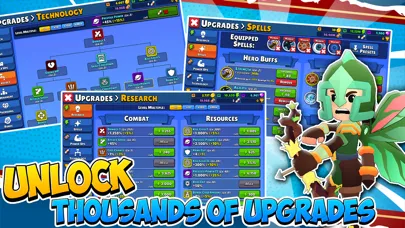 Capturas de tela do Idle Hero TD Tower Defense RPG