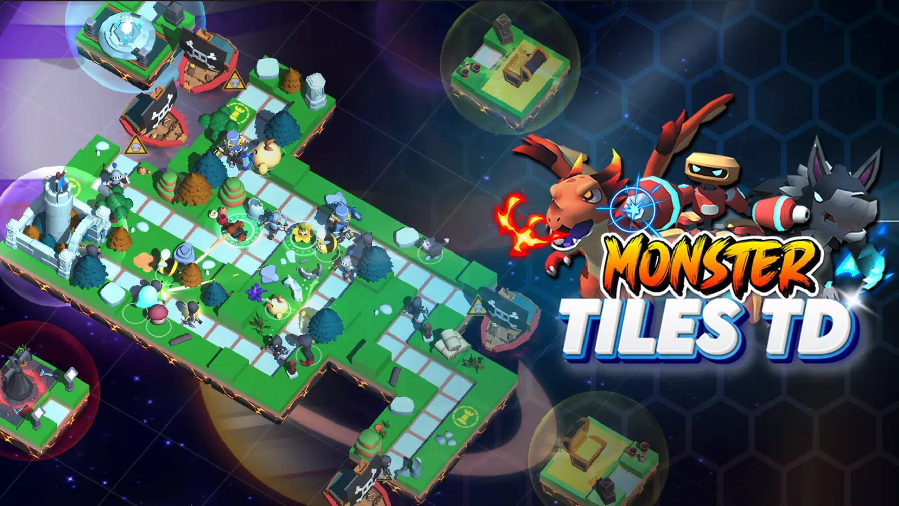 Monster Tiles TD: Tower Wars Screenshots