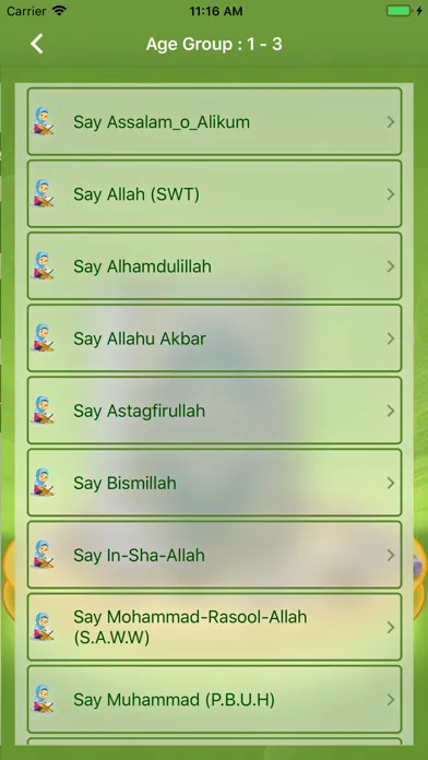 Ảnh chụp màn hình của Muslim Kids Dua Series - Pro