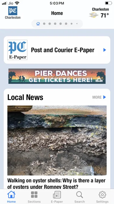 The Post and Courier سکرین شاٹس