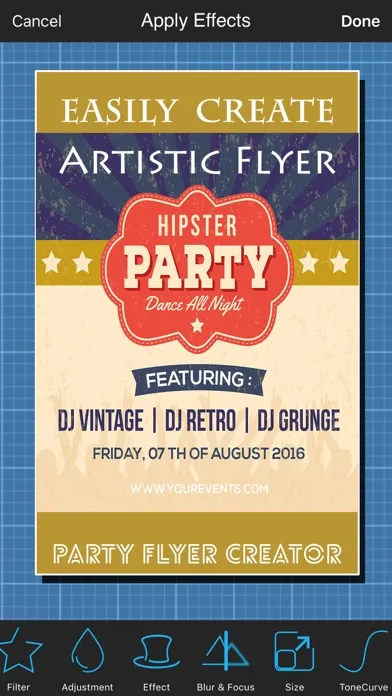 Ảnh chụp màn hình của Party Flyer Creator
