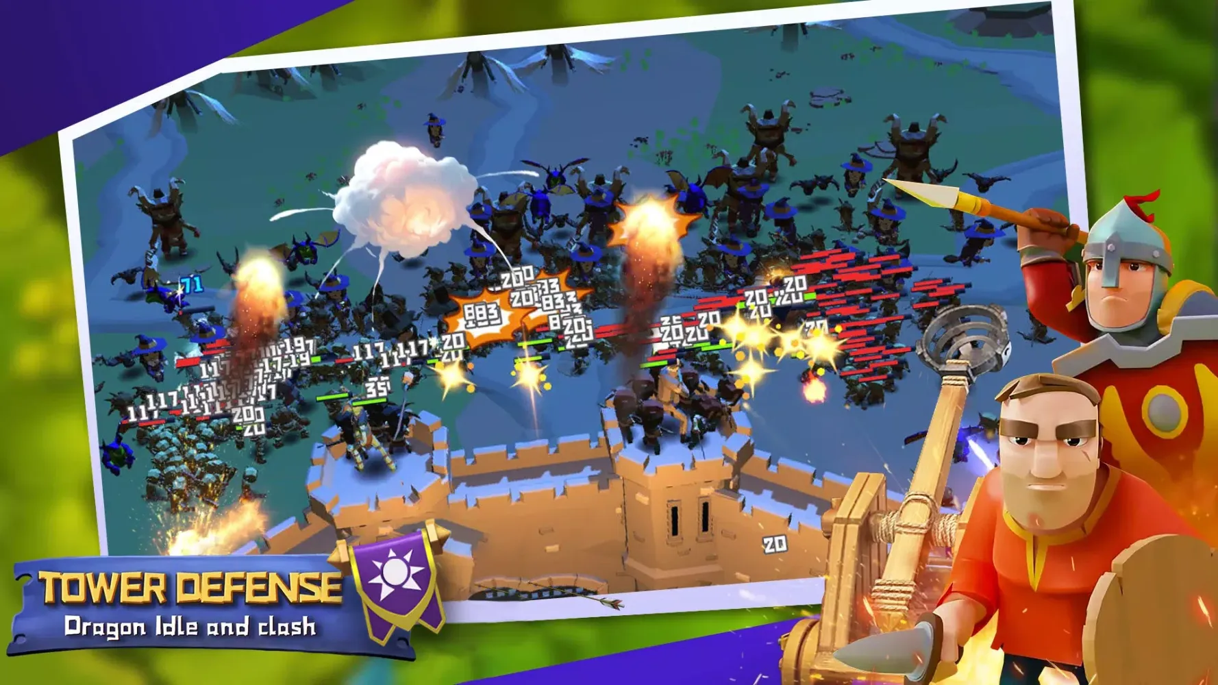 Tangkapan skrin Tower defense:Idle and clash