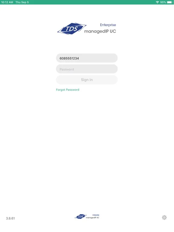 TDS managedIP Hosted Mobile UC iPad Ekran Görüntüleri