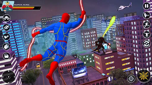 Spider Rope Hero Flying Games Screenshots