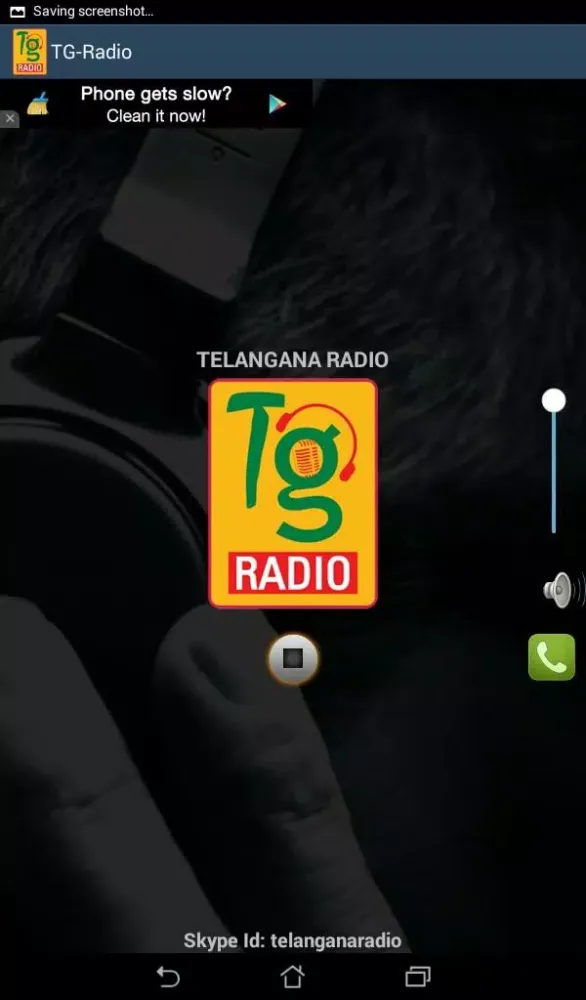 Tangkapan skrin Telangana Radio
