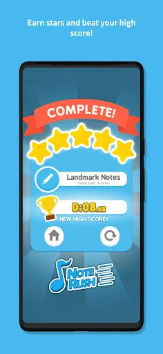 Note Rush: Learn to Read Music スクリーンショット