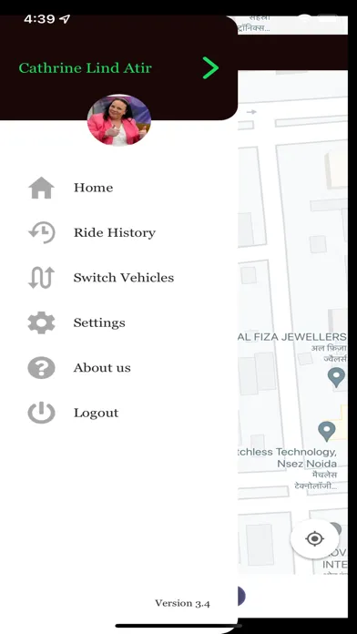 Tangkapan skrin TM Taxi VIP