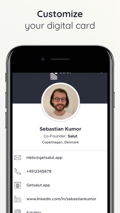 Tangkapan skrin Salut - Business Cards Scanner