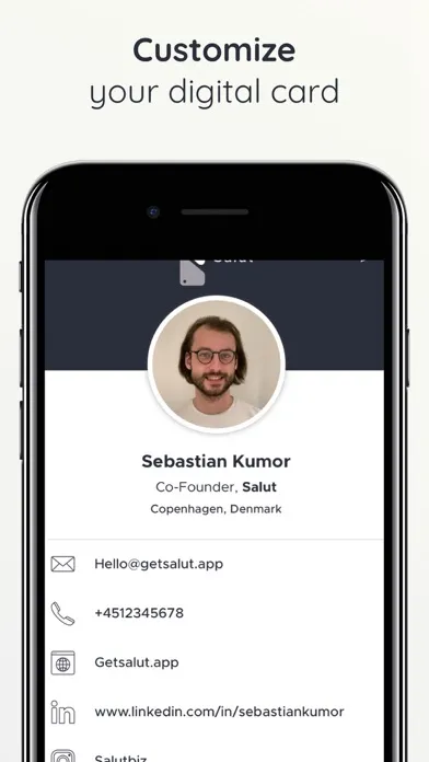 Salut - Business Cards Scanner スクリーンショット