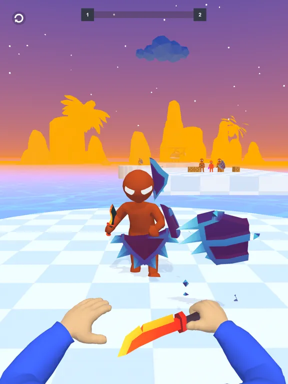 Capturas de pantalla de Knife Play 3D - Ninja Z Master iPad 