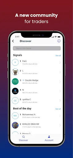 M4Markets Social Trading Screenshots