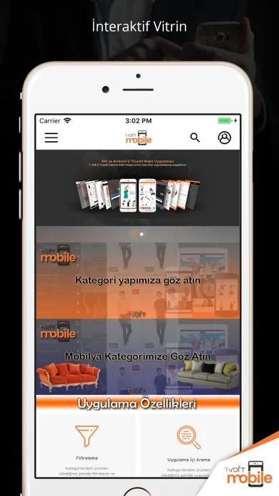 T-Soft Mobile E-Commerce Screenshots