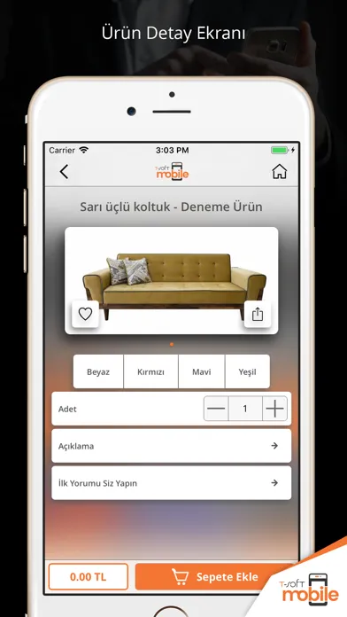 T-Soft Mobile E-Commerce Screenshots