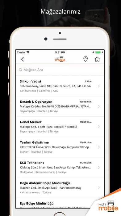 T-Soft Mobile E-Commerce Screenshots