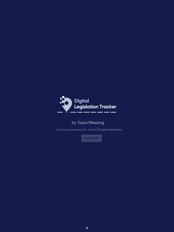 Captures d'écran de TW Digital Legislation Tracker iPad 