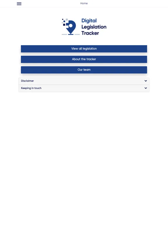 TW Digital Legislation Tracker iPad 应用截图