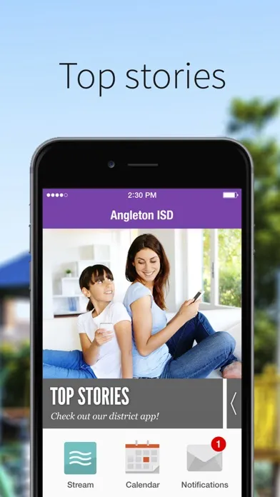 Capturas de tela do Angleton ISD