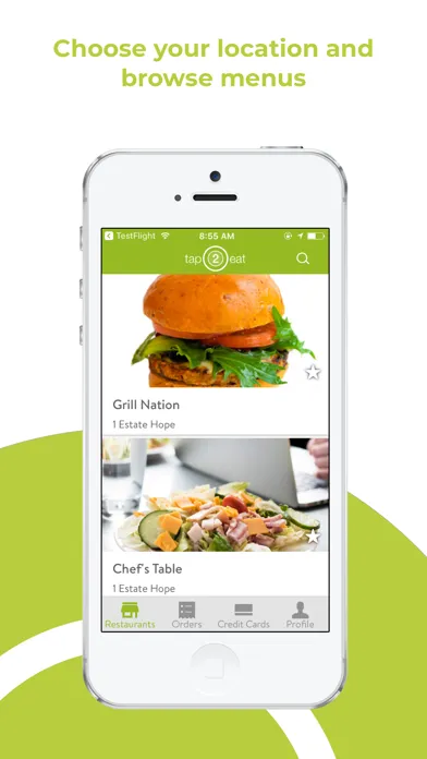 Zrzuty ekranu Tap2Eat Compass US