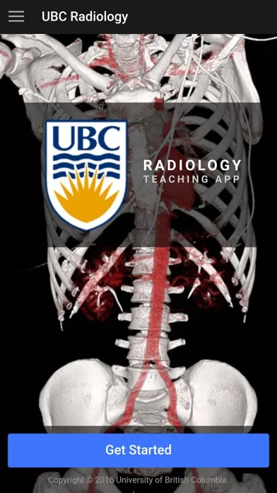 Zrzuty ekranu UBC Radiology